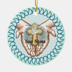 Christlicher Heiliger Geist Hände  Keramik Ornament