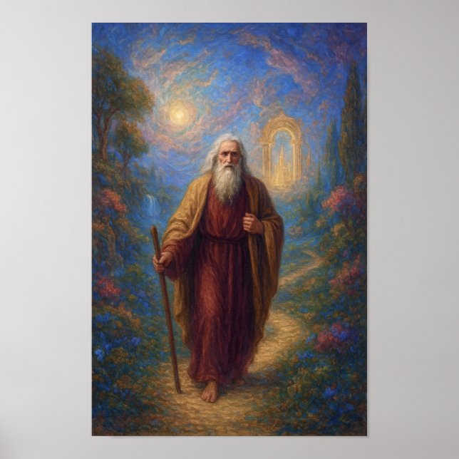 Christlicher Henoch, der im Himmel wandelt Poster (Vorne)