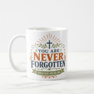 Christlicher Hoffnungszitat: Du wirst nie vergesse Kaffeetasse
