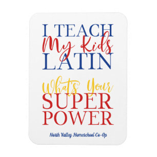 Christlicher Homeschool-Lateinlehrer Magnet