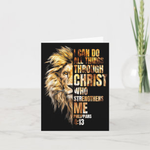 Christlicher Ich kann alle Dinge durch Christus Lö Karte