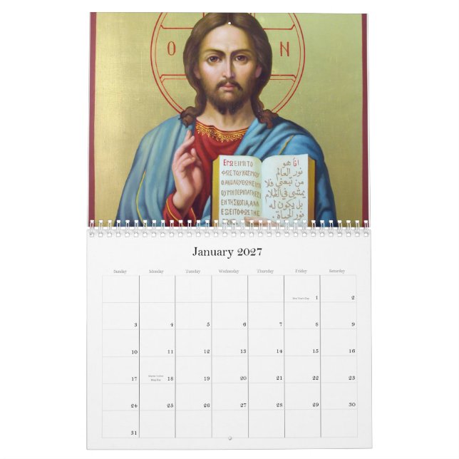 Christlicher Icon-Kalender Kalender (Jan 2027)