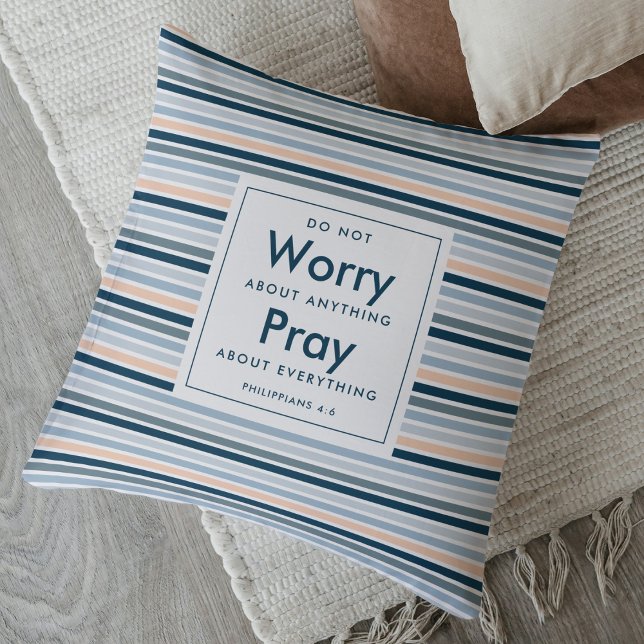 Christlicher Individuelle Name macht sich kein Geb Kissen (Christian pillow gift featuring Romans 15:13 on the back.)