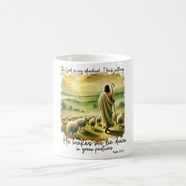 Christlicher Inspirationsfürst ist mein Hirte Kaffeetasse (Mittel)