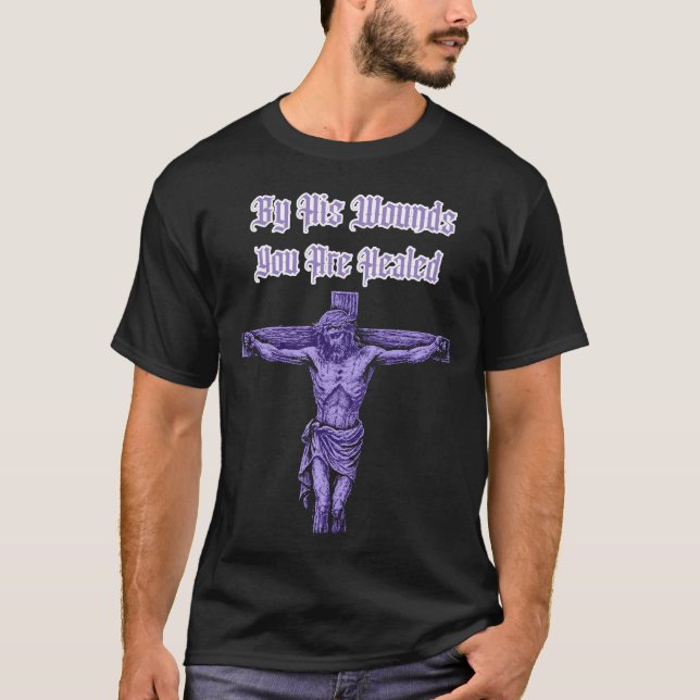 Christlicher Jesus Christus am Kreuz T-Shirt (Vorderseite)