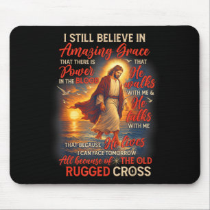 Christlicher Jesus Gott Liebhaber Ich glaube immer Mousepad