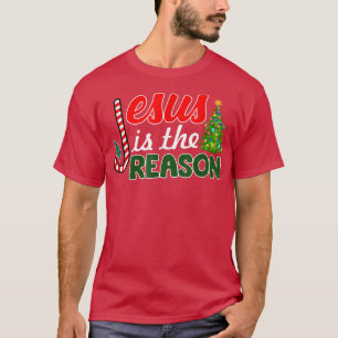 Christlicher Jesus ist der Grund, dass Candy Cane T-Shirt