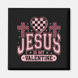 Christlicher Jesus ist mein Valentinstag religiös Magnet
