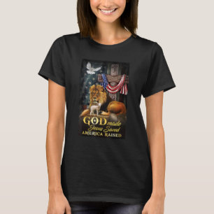 Christlicher Jesus Lion und Lamm Jesus Rettete Ame T-Shirt