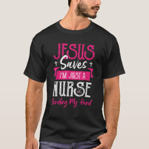 Christlicher Jesus Rette, ich bin nur ein Krankens T-Shirt