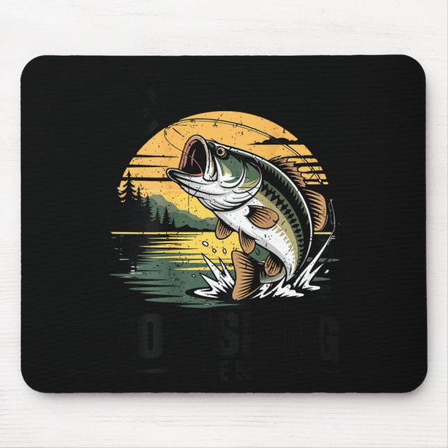 Christlicher Junge fischt Jesus sagte geh fischen  Mousepad (Vorne)