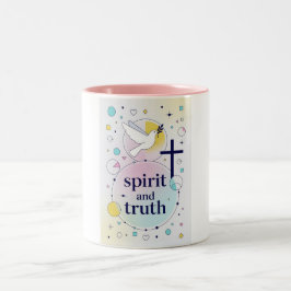 Christlicher Kaffeebecher Geist und Wahrheit Zweifarbige Tasse