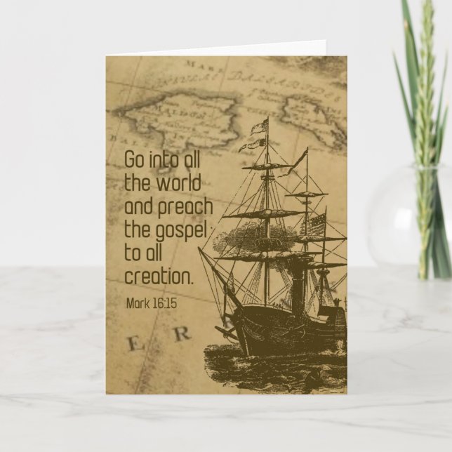 Christlicher Karte (Vorderseite)