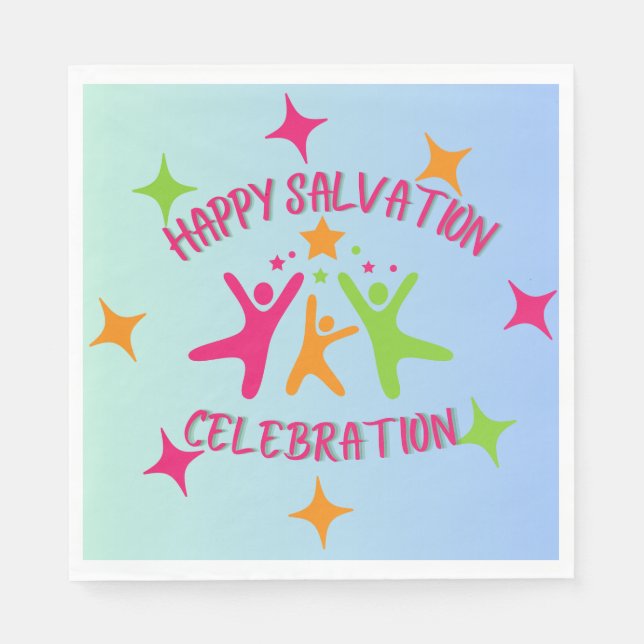 Christlicher Kindergeburtstag Party Servietten (Vorderseite)