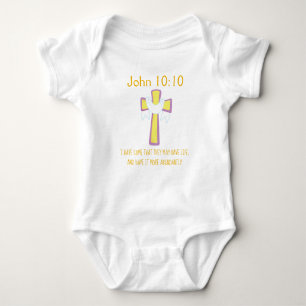 Christlicher Kreuz Baby Strampler