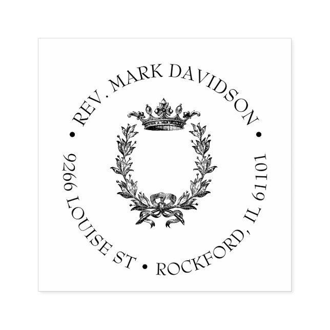 Christlicher Kronkranz religiös Gummistempel (Prägung)