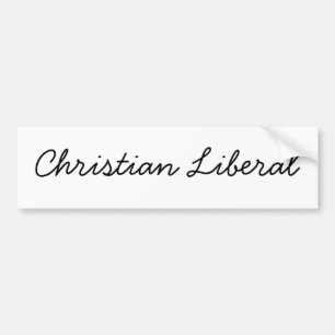 Christlicher Liberaler Autoaufkleber