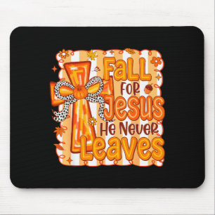 Christlicher Liebhaber Erntedankfest Fall Für Jesu Mousepad