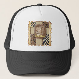 Christlicher Lion Cross Hat Truckerkappe