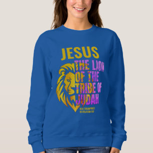 Christlicher Löwe des Stamms Judah JESUS Sweatshirt