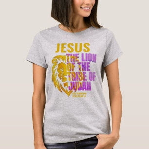Christlicher Löwe des Stamms Judah JESUS T-Shirt