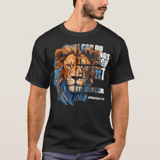 Christlicher Löwe, Ich kann alles durch Christus t T-Shirt
