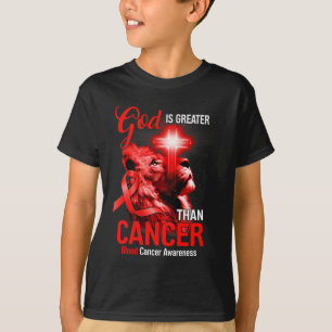 Christlicher Löwenkreuz ist größer als Krebs T-Shirt