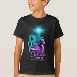 Christlicher Löwenkreuz Religiöse Bibelverse Selbs T-Shirt