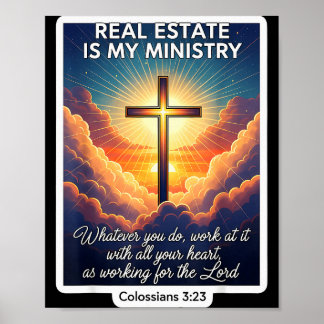 Christlicher Makler Immobilien Sind Mein Ministeri Poster
