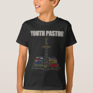 Christlicher Minister Wortwolke Jugendpastor Schät T-Shirt