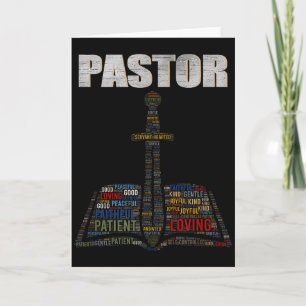 Christlicher Minister Wortwolke Kirche Pastor Schä Karte