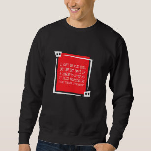 Christlicher Moskito Joke Funny Deluxe Religiöse J Sweatshirt