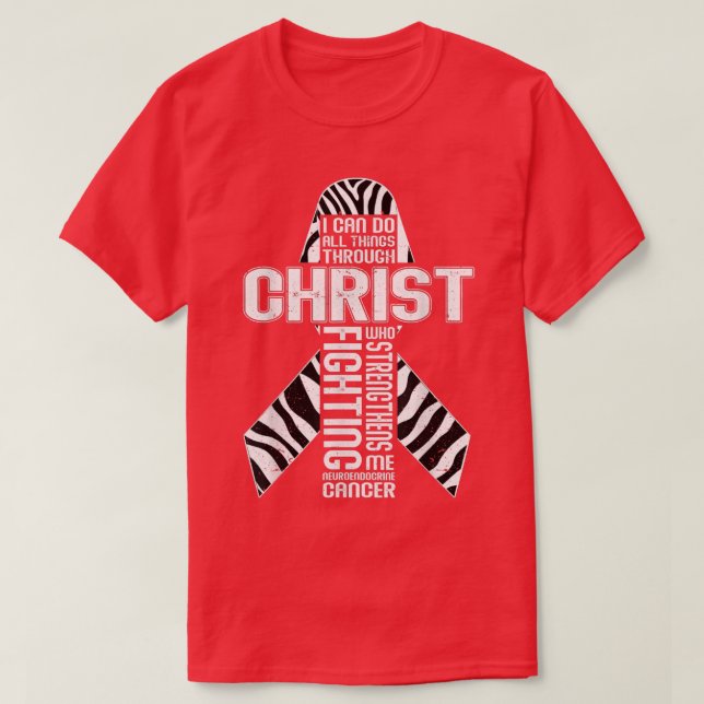 Christlicher neuroendokriner Krebserkranker T-Shirt (Design vorne)
