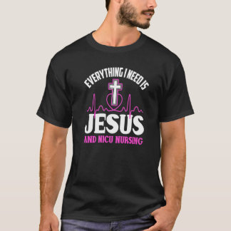 Christlicher Nicu-Krankenpfleger Jesus Religiöse N T-Shirt
