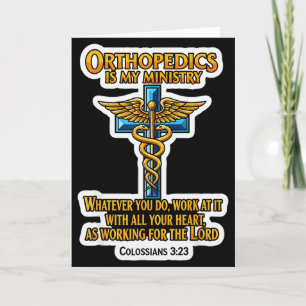 Christlicher Orthopäde Arzt Orthopädie ist mein Mi Karte