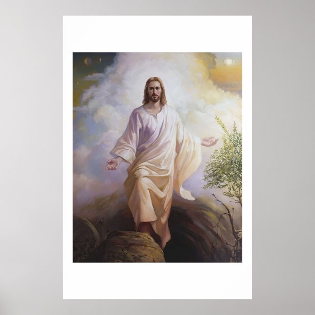Christlicher OsterJesus ist aufgewachsen und leben Poster (Vorne)