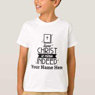 Christlicher Ostern Jesus ist in der Tat aufgewach T-Shirt