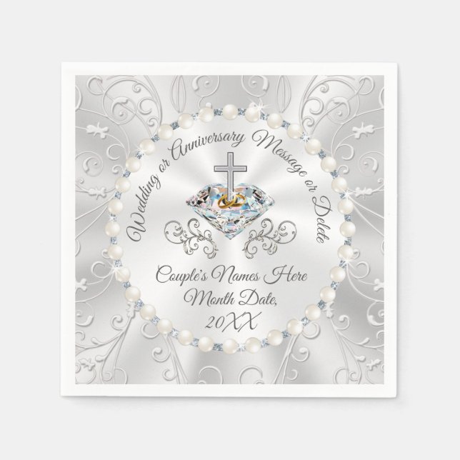 Christlicher Personalisierter Cocktail Napkins Hoc Serviette (Vorderseite)