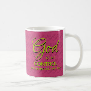 Christlicher Personalisierter GOTT IST IN KONTROLL Kaffeetasse