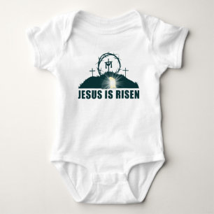 Christlicher Pessach Ostern Jesus ist verschwiegen Baby Strampler