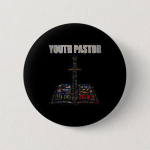 Christlicher Pfarrer Wortwolke Jugendpastor Schätz Button