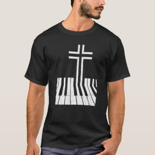 Christlicher Piano-Player Funny Design Klavierlehr T-Shirt