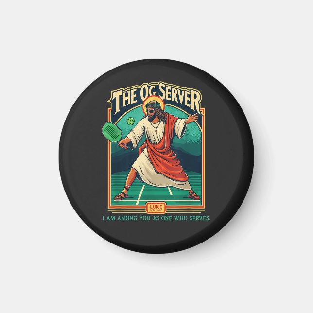 Christlicher Pickleball Jesus Magnet (Vorne)
