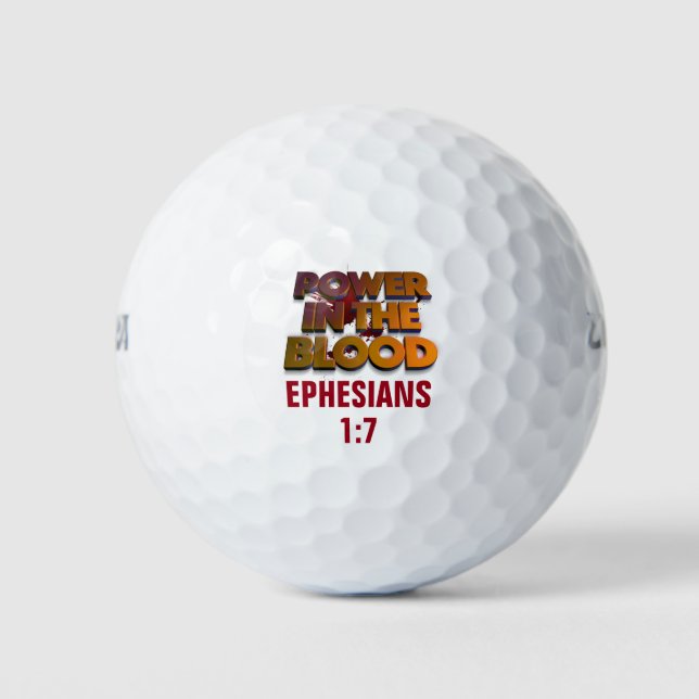 Christlicher Power in der Meldung zur Blutrettung Golfball (Vorderseite)