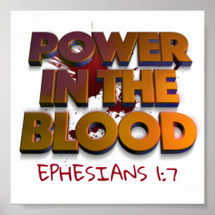 Christlicher Power in der Meldung zur Blutrettung Poster