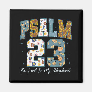 Christlicher Psalm 23 Retro Der Herr ist mein Hirt Magnet