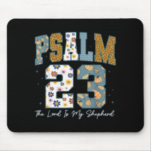 Christlicher Psalm 23 Retro Der Herr ist mein Hirt Mousepad