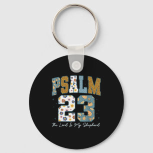 Christlicher Psalm 23 Retro Der Herr ist mein Hirt Schlüsselanhänger
