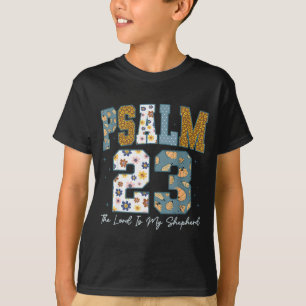 Christlicher Psalm 23 Retro Der Herr ist mein Hirt T-Shirt