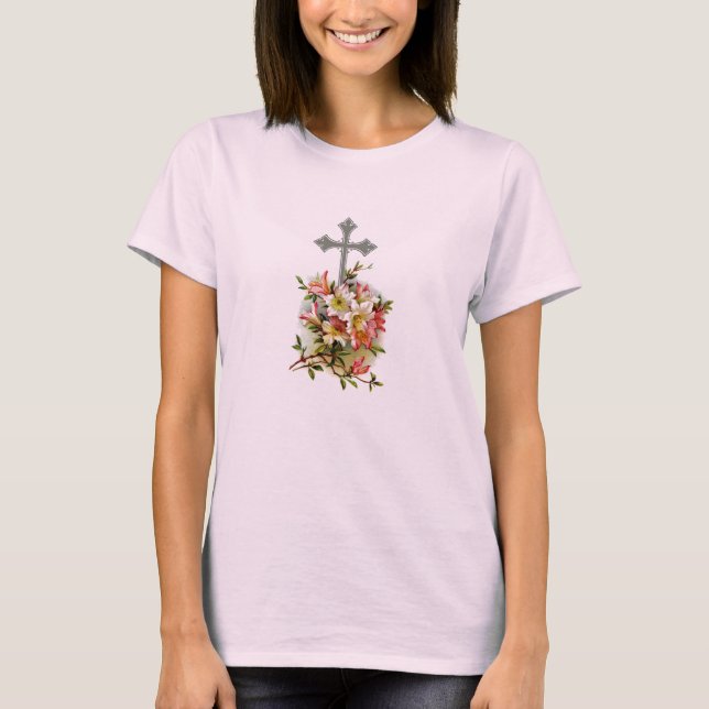 Christlicher QuerblumenT - Shirt (Vorderseite)